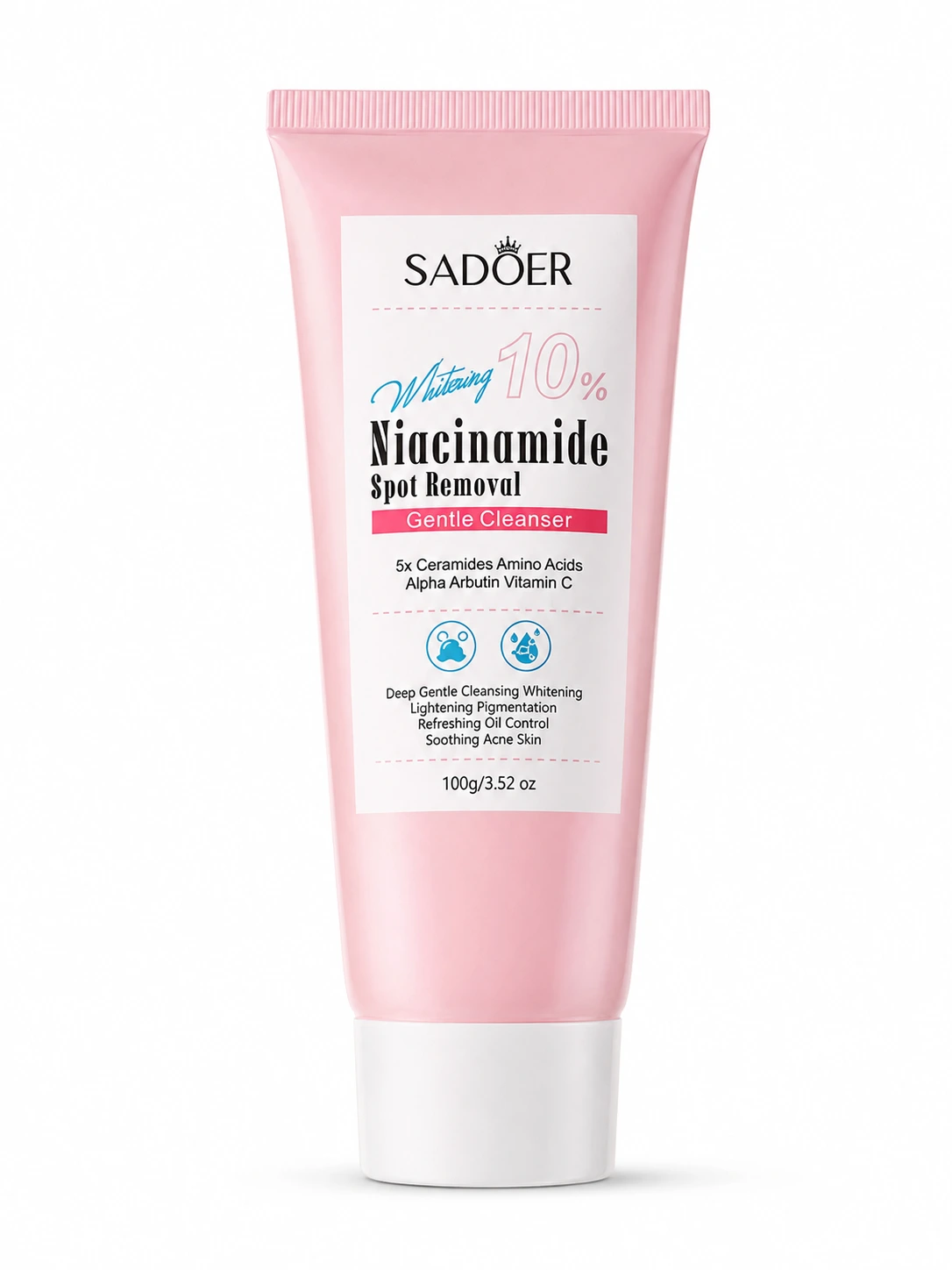 SADOER Whitening 10% Niacinamide Spot Removal Gentle Cleanser – 100g